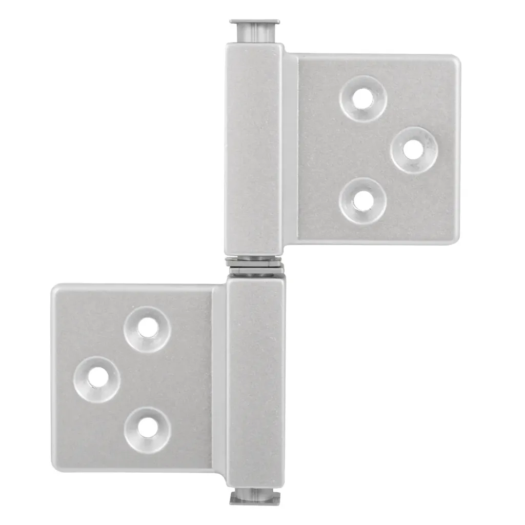 Card hinge 143CS032 square shaft satin chrome